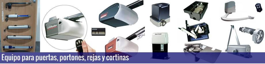 Equipo para automatizar puertas, portones, rejas y cortinas